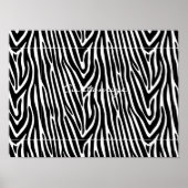 Zebra Stripes Pattern Thunder_Cove Poster (Voorkant)