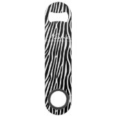 Zebra Stripes Pattern Thunder_Cove Speed Flessenopener (Voorkant)