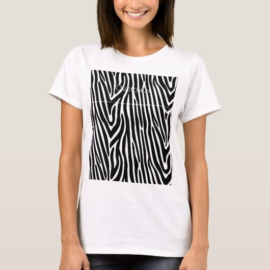 Zebra Stripes Pattern Thunder_Cove T-shirt (Voorkant)