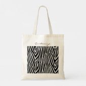 Zebra Stripes Pattern Thunder_Cove Tote Bag (Achterkant)