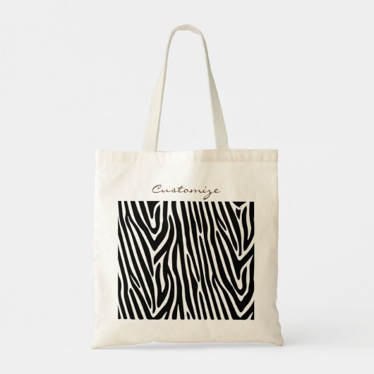 Zebra Stripes Pattern Thunder_Cove Tote Bag (Achterkant)