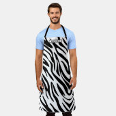Zebra Stripes personaliseren Schort (Gedragen)