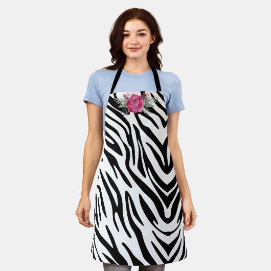 Zebra Stripes personaliseren Schort (Gedragen)