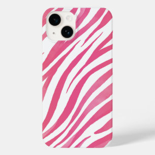 Zebra Stripes Pink Wild Animal Print Case-Mate iPhone 14 Hoesje