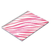 Zebra Stripes Pink Wild Animal Print Notitieboek (Linkerzijde)