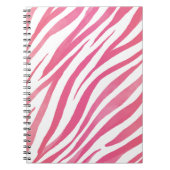 Zebra Stripes Pink Wild Animal Print Notitieboek (Voorkant)