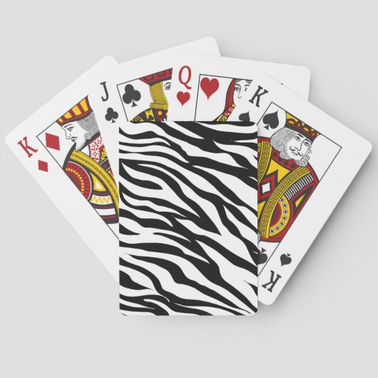 Zebra Stripes Pokerkaarten (Achterkant)