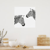 Zebra Stripes Poster (Keuken)