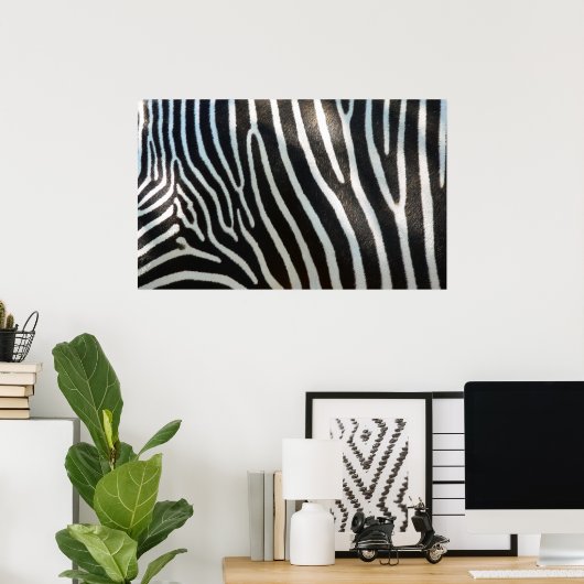 Zebra Stripes Poster (Thuiskantoor)