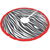 Zebra Stripes print KEUZE GRENSKLEUR Kerstboom Rok (Gekanteld)