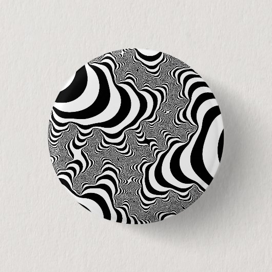 Zebra Stripes Ronde Button 3,2 Cm (Voorkant)