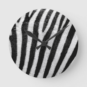 zebra Stripes Ronde Klok