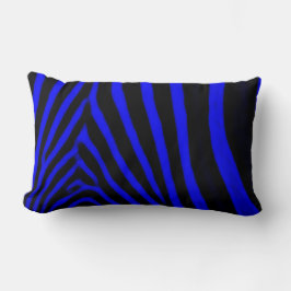 Zebra Stripes - Royal Blue Kussen