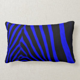 Zebra Stripes - Royal Blue Kussen