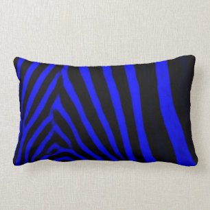 Zebra Stripes - Royal Blue Kussen
