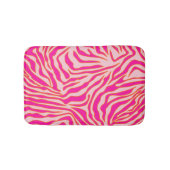 Zebra Stripes Roze Oranje Wilde Dierafdrukken Badmat (Voorkant)
