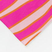 Zebra Stripes Roze Oranje Wilde Dierafdrukken Fleece Deken (Hoek)