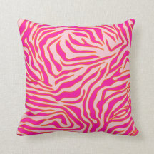 Zebra Stripes Roze Oranje Wilde Dierafdrukken
