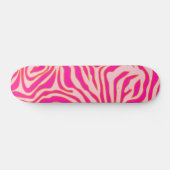 Zebra Stripes Roze Oranje Wilde Dierafdrukken Persoonlijk Skateboard (Horizontaal)