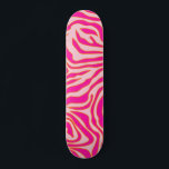 Zebra Stripes Roze Oranje Wilde Dierafdrukken Persoonlijk Skateboard<br><div class="desc">Zebra Print - roze en oranje patroon - wilde dierlijke afdruk.</div>