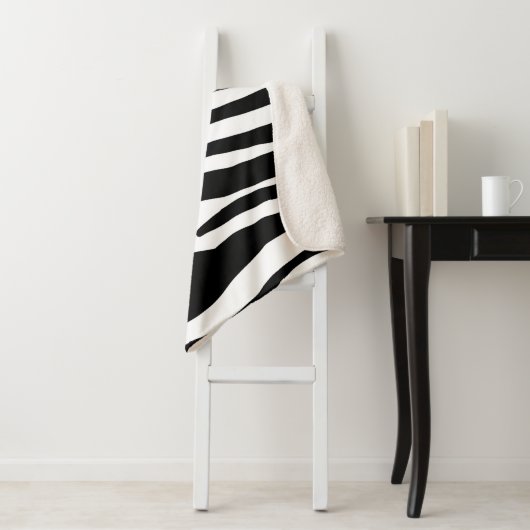 Zebra Stripes Sherpa Deken (In situ)