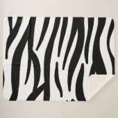 Zebra Stripes Sherpa Deken (Voorkant (horizontaal))