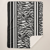 Zebra Stripes Sherpa Deken (Voorkant)