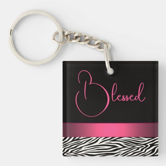 Zebra Stripes Sleutelhanger (Voorkant)