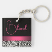 Zebra Stripes Sleutelhanger (Achterkant)