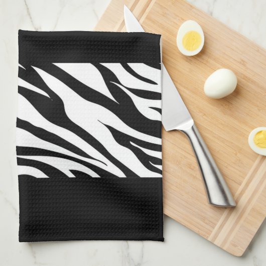 Zebra Stripes Theedoek (Quarter Fold)