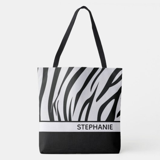 Zebra Stripes Tote Bag (Voorkant)