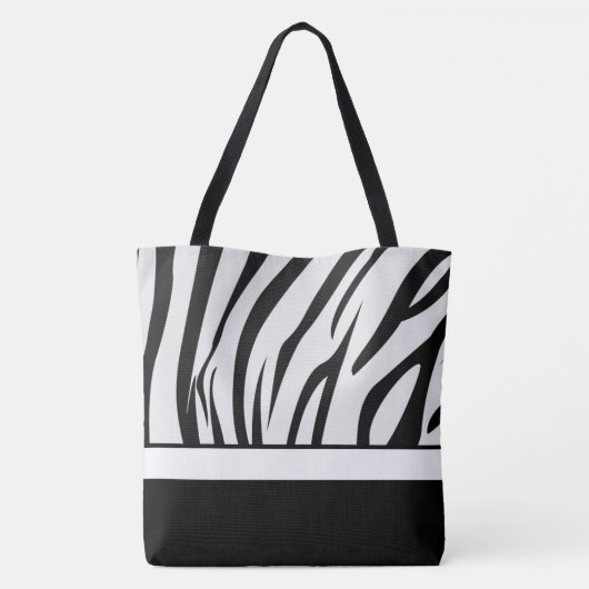 Zebra Stripes Tote Bag (Achterkant)