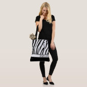 Zebra Stripes Tote Bag (Op model)