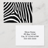Zebra Stripes Visitekaartje (Voorkant / Achterkant)