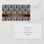 Zebra Stripes Visitekaartje (Voorkant / Achterkant)