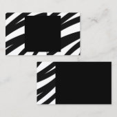 zebra stripes visitekaartje model vet ontwerp (Voorkant / Achterkant)