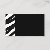 zebra stripes visitekaartje model vet ontwerp (Achterkant)