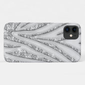 Zebra Stripes White Diamond iPhone 4 Case (Achterkant (horizontaal))