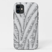 Zebra Stripes White Diamond iPhone 5 Hoesje (Achterkant)