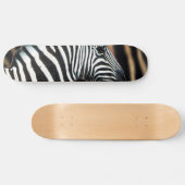 Zebra Stripes Wildlife Animal Art skateboard dek (Horizontaal)
