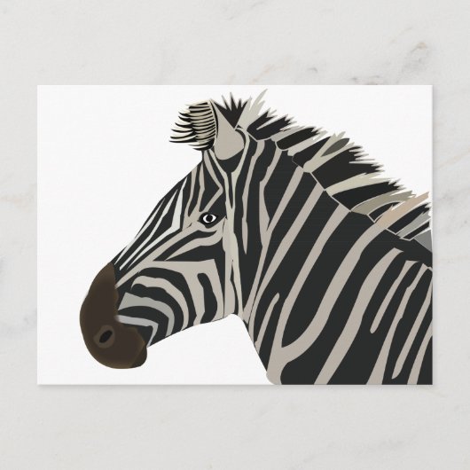 Zebra Stripes Wildlife Animal Briefkaart (Voorkant)