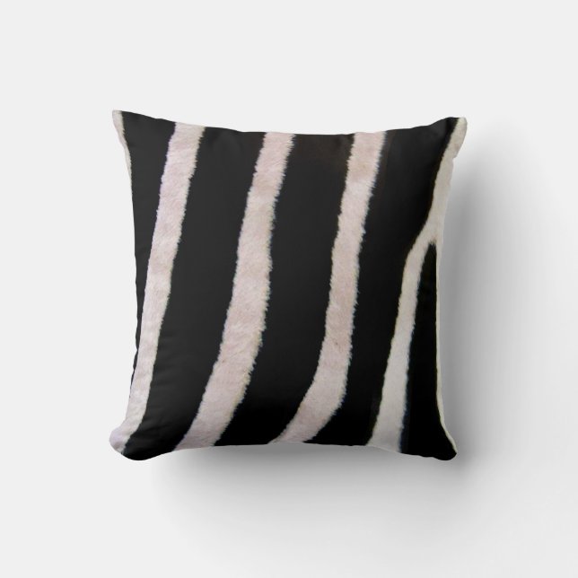 Zebra Stripes Wildlife Animal Print Sierkussen (Voorkant)