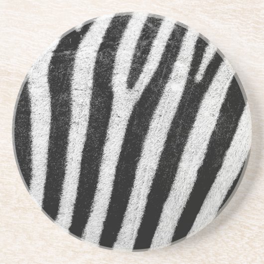 zebra Stripes Zandsteen Onderzetter (Voorkant)