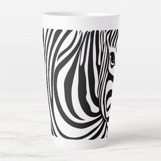 Zebra Stripes Zebra Cup Latte Mok (Voorkant)