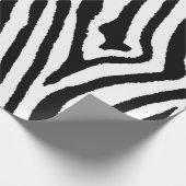 Zebra Stripes Zwart & Wit | Bold Safari Cadeaupapier (Hoek)