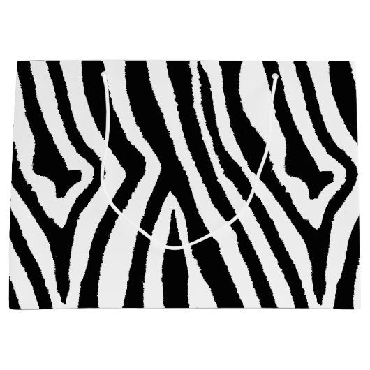 Zebra Stripes Zwart & Wit | Bold Safari Groot Cadeauzakje (Voorkant)