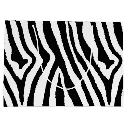 Zebra Stripes Zwart & Wit | Bold Safari Groot Cadeauzakje (Achterkant)