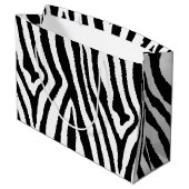 Zebra Stripes Zwart & Wit | Bold Safari Groot Cadeauzakje (Achterkant Gekanteld)