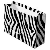 Zebra Stripes Zwart & Wit | Bold Safari Groot Cadeauzakje (Voorkant Gekanteld)