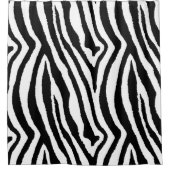 Zebra Stripes Zwart & Wit | Safari Animal Print Douchegordijn (Voorkant)